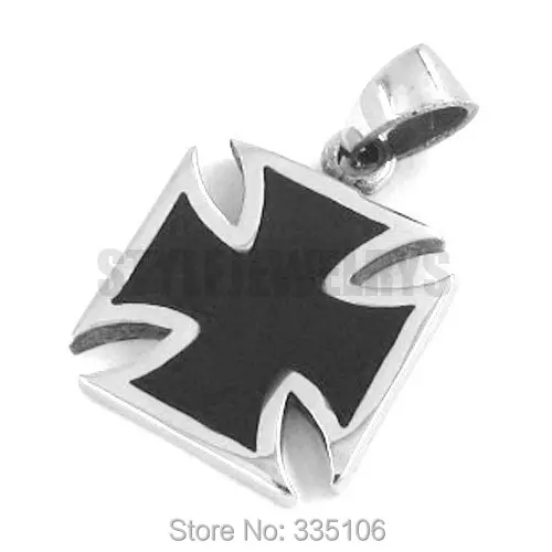 Classic Army Iron Cross Pendant Stainless Steel Jewelry Biker Mens Pendant SWP0156A