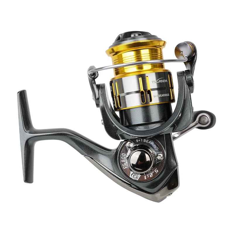 TSURINOYA FS800 1000 2000 Stainless Shallow Spool ultra-light  8+1Bearing Lure Spinning reel fishing reel