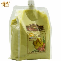 BOQIAN 1000ML Natural Ginger Essence Hair& Scalp Massage Cream Dandruff Oil Control Nourishing Repair Damaged Hair Care Products