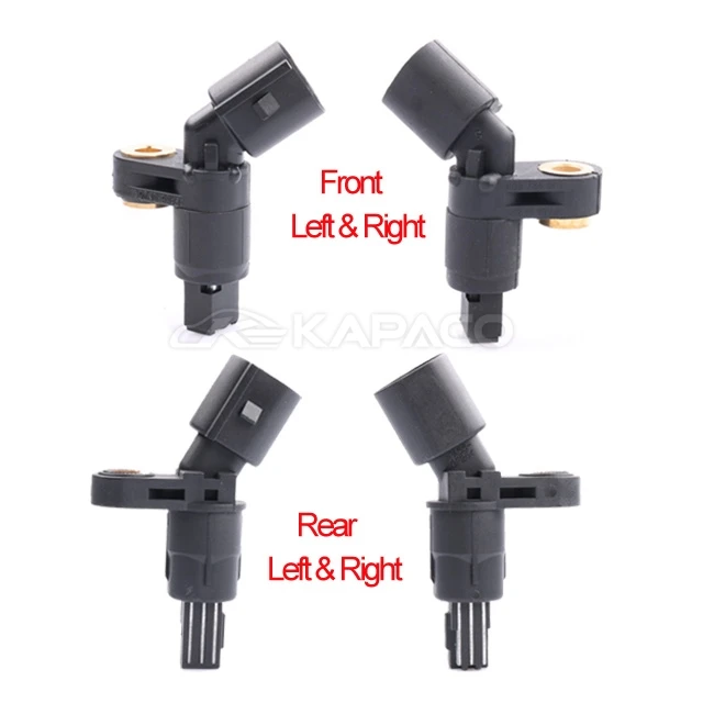 4PCS ABS Speed Sensor 1J0927803 1J0927804 1J0927807B Front Rear Left&Right For 1998-2008 Audi TT VW VOLKSWAGEN  Golf Jetta