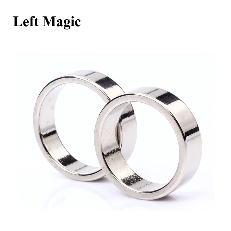 1 Pcs Hot Sale Magic Rings Silver Color PK Ring Strong Magnetic Rings Magic Tricks 18mm 19mm 20mm 21mm PK Rings B1064