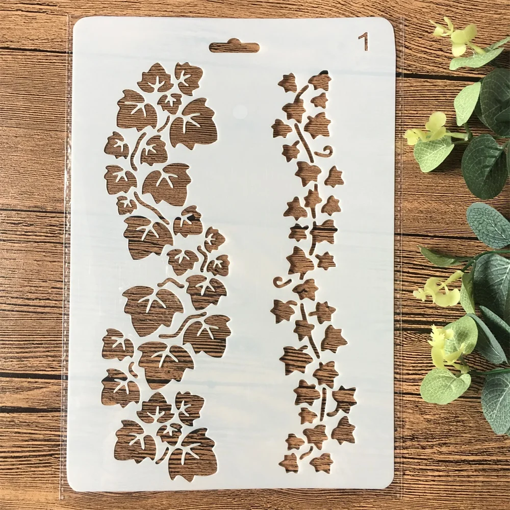 26cm Leaves DIY Craft Layering Stencils Painting Scrapbooking Stamping Embossing Album Paper Card Template