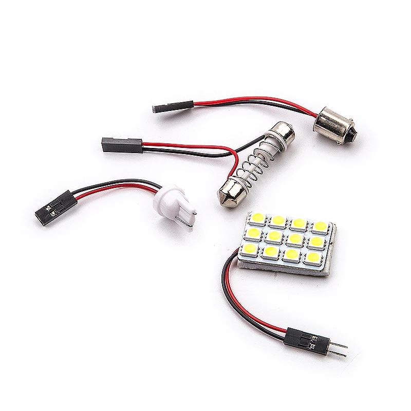 1set LED Panel T10 W5W C5W C10W Festoon Dome light Led Interior lights Reading light Indoor lights Car Accessories 12V universal