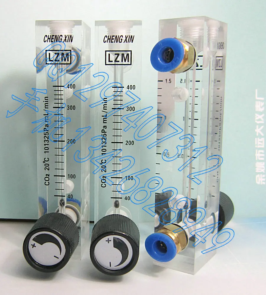 LZM-6T CO2 carbon dioxide flowmeter with adjustable 0.1~1L/min