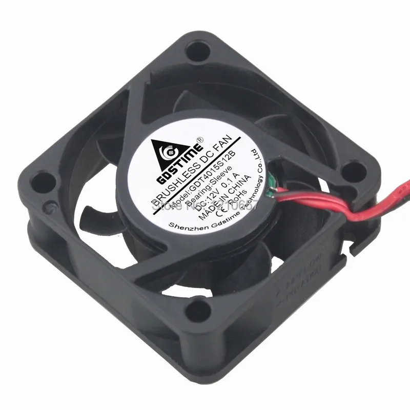 2PCS lot Gdstime DC 12V 2Pin 40mm x 15mm Mini Brushless Computer CPU Chassis Cooler Cooling IDE Fan