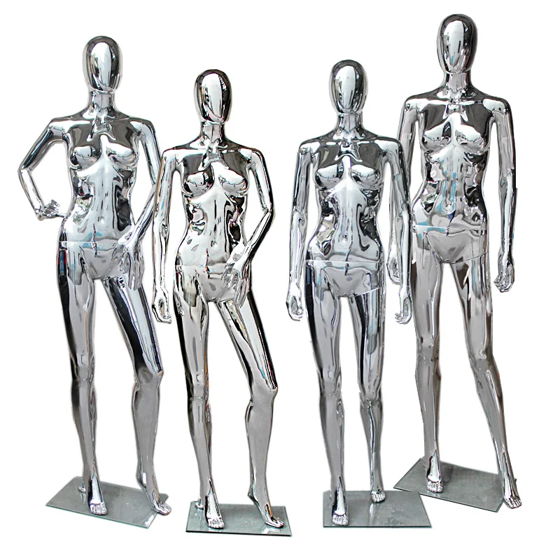 Fashionable Full Body Sliver Female Mannequin New Arrival Fiberglass Model Hot Sale