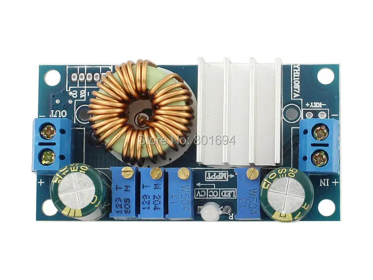 DC/DC Buck Converter 5A CC CV 6-36V To 2V-32V MPPT Step-down Voltage Constant Current Solar Charging Panels Controller