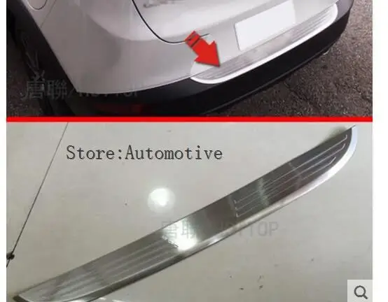 

Car Styling Outside Stainless Steel Rear Bumper For Mazda CX-3 CX3 2016 2017 2018 Trunk Sill Scuff Protector Accessories