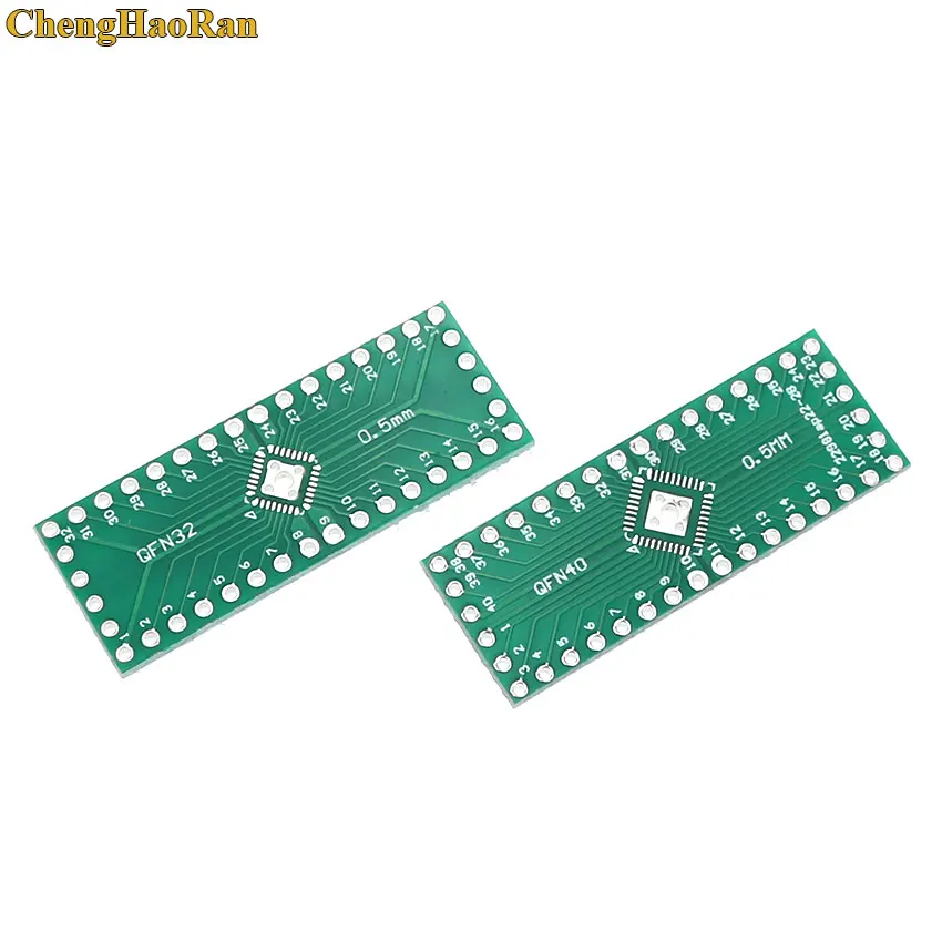 ChengHaoRan 5 PCS QFN32 QFN40 0.5MM adapter Socket Adapter plate PCB Pitch Universal Board