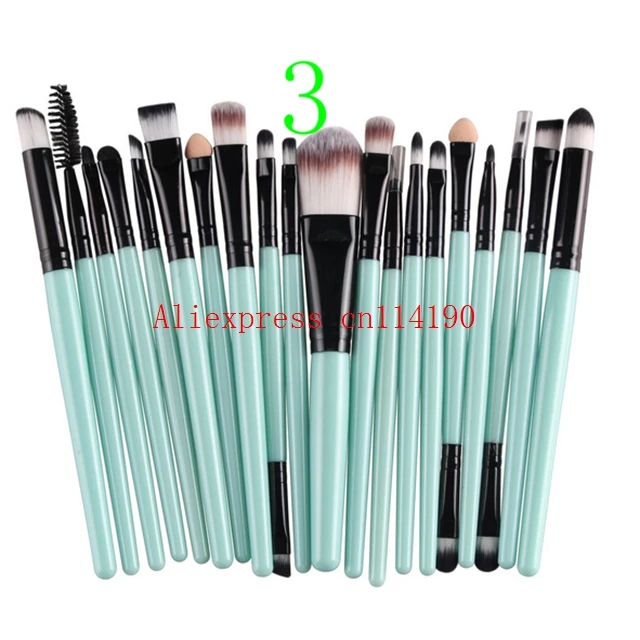 100 sets/partij gloednieuwe Professionele 20 stks Make Borstels Eyeliner Lip Cosmetica Borstel