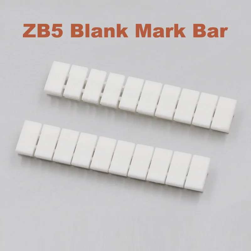 

ZB5 Blank Marker Strips For UK-3N MBKKB2.5 Din Rail Terminal Block Mark Bar Morsettiera ZB-5 Bornier Terminals Blanking Label