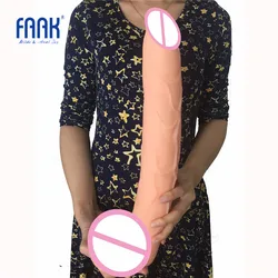 FAAK 15.5 inch super long dildo Big dick horse huge penis realistic sex toys for women vagina stimulate anal stuffed sex shop