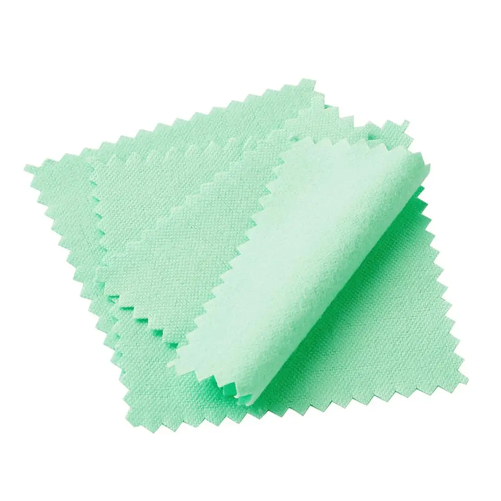 pandahall 50pcs Square Polishing Cloth for jewelry, Antitarnish,Tarnish Remover Jewelry Cleaning Cloth