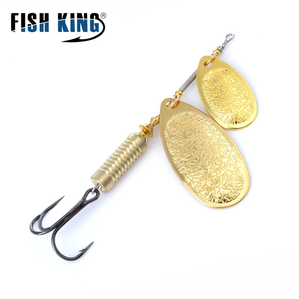 FISH KING 1 PC 10 kolorów długi obsada przynęty Spinner przynęty twarde fałszywe ryby metalowe przynęty z hakiem przynęty połowów