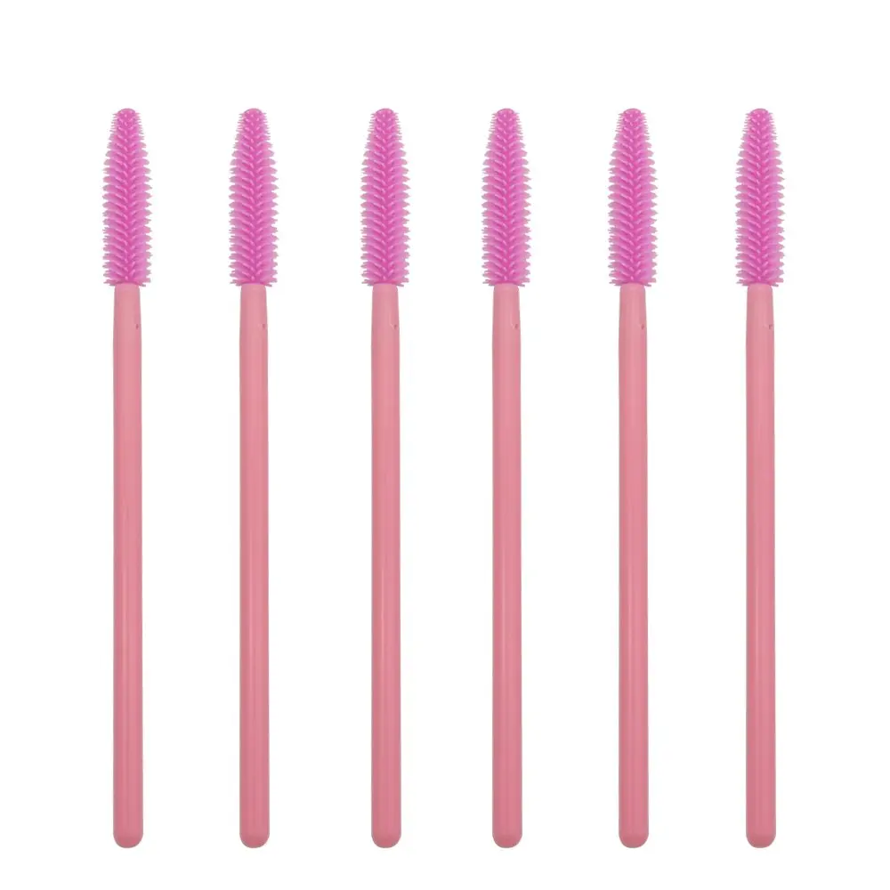 100pcs/lot Disposable Eyelash Brushes Silicone Makeup Brushes Cosmetic Mascara Wands Eye Lashes Extension Applicator Makeup Tool