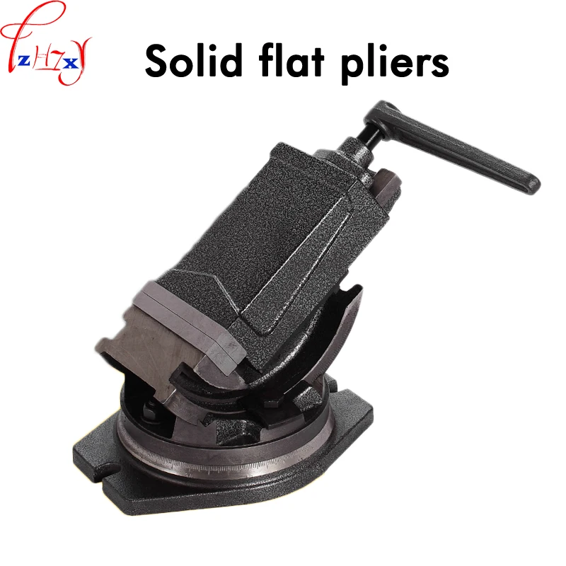 

4 inch inclinable Angle solid flat tongs 360-degree rotary precision taper vise precision high quality flat tongs