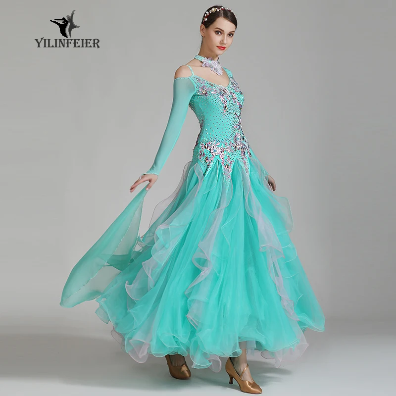 High-grade ballroom waltz dance dress ballroom dance competition dresses standard ballroom dancing clothes tango dres S7036