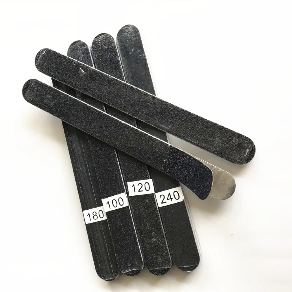 2 pcs metal nail file with 4 sets(80 pcs) removalble pads durable nail file  replacement sandpaper pads