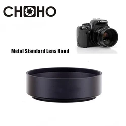 Metalowa standardowa osłona obiektywu 49mm 52mm 58mm 55mm 62mm 67mm 72mm 77mm 82mm wkręcana rurowa Lente Protect dla Canon Nikon Sony