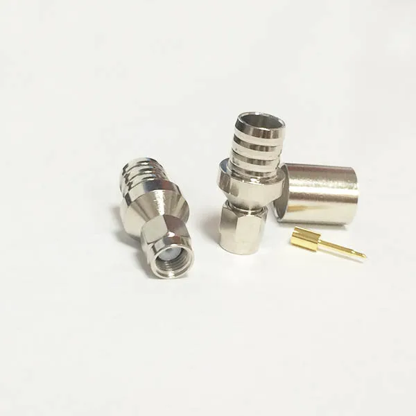 1pc New SMA Male Plug Modem Connector Convertor Crimp With For RG8 RG213 LMR400  Straight  Nickelplated  Wholesale