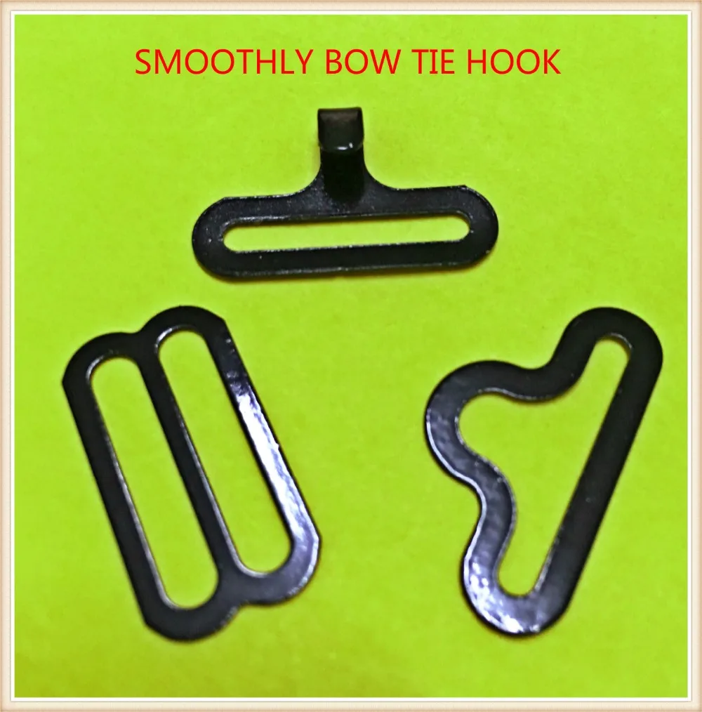 15 sets Bow Tie Hardware Necktie Hook Bow Tie or Cravat Clips Fasteners to Make Adjustable Straps on silk Bow Ties hook Necktie