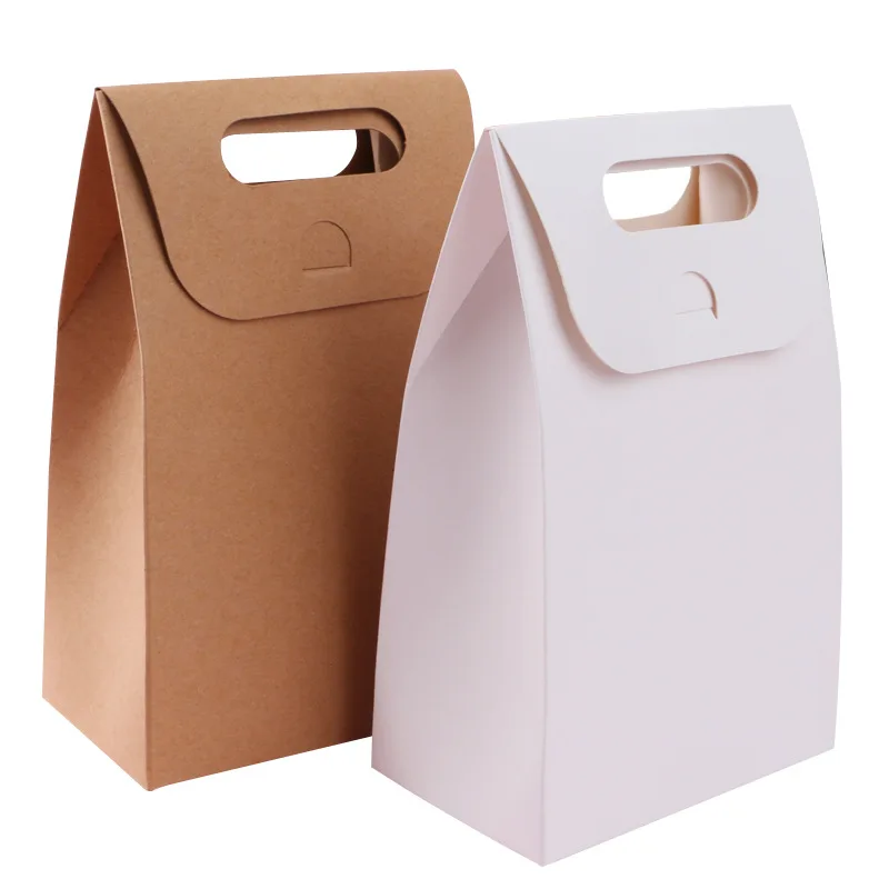 

50pcs 100pcs paper Bag Creative Multi-purpose Portable Kraft Paper Bag Party Favor Bag Candy Bag Graduation Birthday Wedding