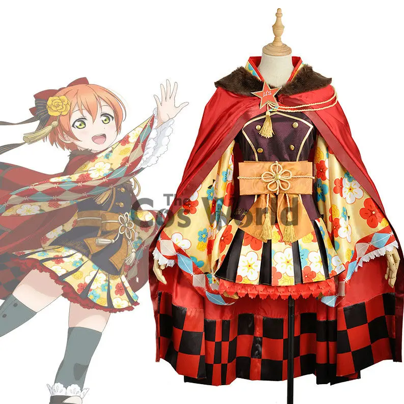Love Live Taisho Romance Hoshizora Rin Kimono Outfits Anime Cosplay Kostüme anpassen