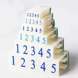 0-9 Numbers Adjustable Assembly Rubber Stamp Combination Plastic Digital Chapter Document Carton Number Scrapbooking Supplies