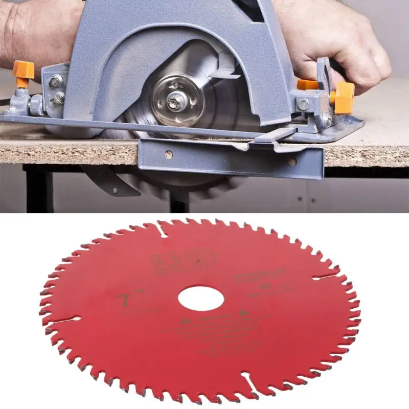 Polegadas lâmina de serra circular 180mm 60 dentes ferramenta de corte madeira diâmetro furo 25mm