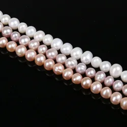 Natural Freshwater Pearl Bead AA High Quality 36cm Punch Loose Beads for DIY Women Elegant Necklace Bracelet Jewelry Making