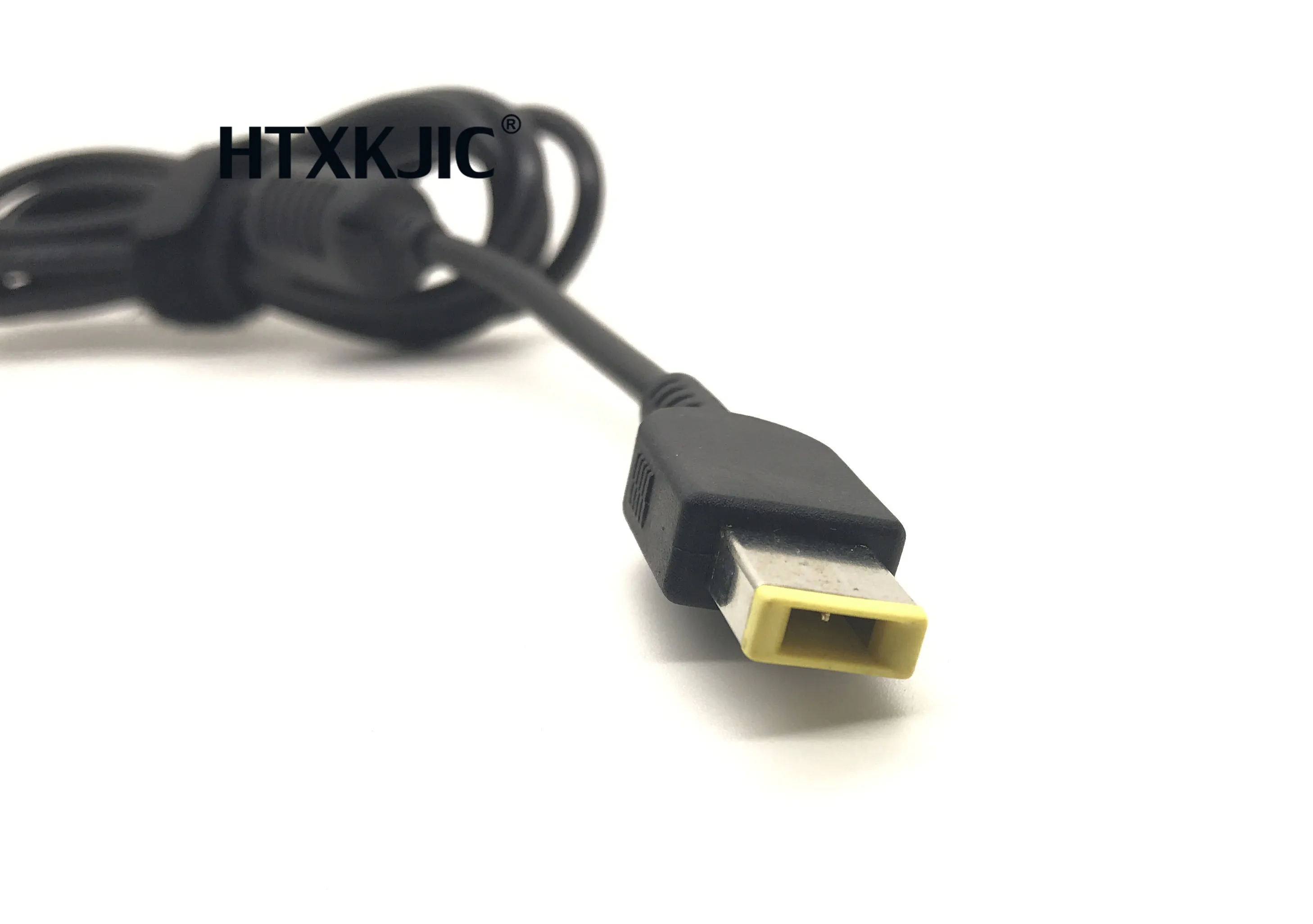 Cabo de alimentação com conector dc, cabo de alimentação para laptop lenovo ideapad yoga, conector quadrado, carregador, adaptador de pc, notebook
