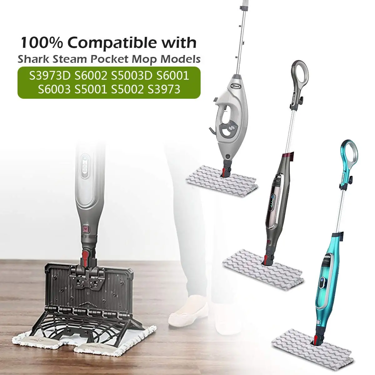 Сменные накладки для паровой швабры S3973D, S6002, S5003D, S6001, S6003, S5001, S5002, S3973WM