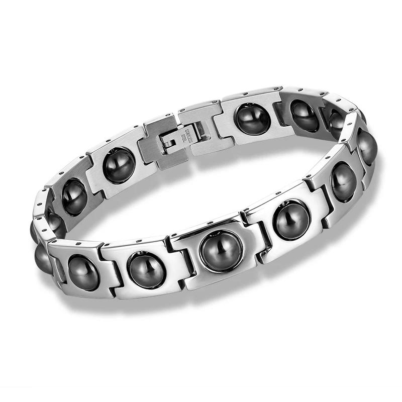 Simplicity men and women\'s Health Magnetic Bracelet Titanium Stainless Steel Treatment Magnet Bracelet Lover Birthday Gift 2020