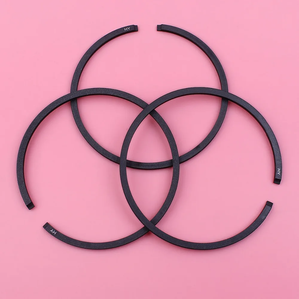 3pcs/lot Piston Rings 46mm x 1.5mm For Stihl BR380 BR400 BR420 SR400 SR420 Blower Replacement Spare Part