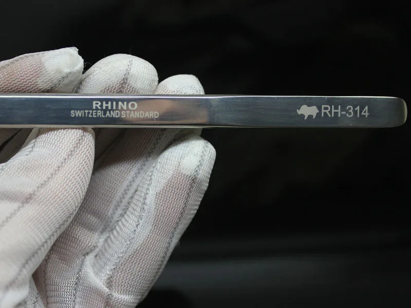 Japan RHINO RH-314 Tang Zwitserland Standaard Spiegelende Hoge precisie Super Hard Sharp Pincet Repareren Horloge & Mobiele