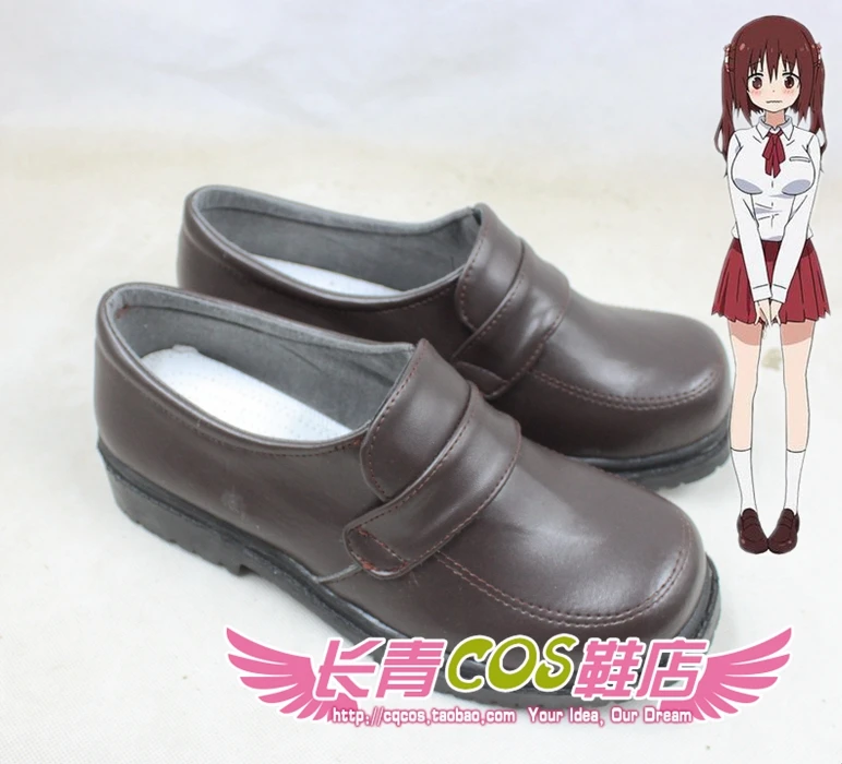 Himouto! Umaru-chan Umaru Doma Girls Daily Leather Cosplay Shoes C006