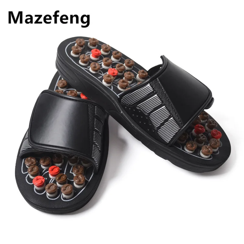 

Massage Slipper Shoes Men Summer Slipper Health Rotating Accupressure Foot Slippers for Men Women Acupoint Healthcare Slipper