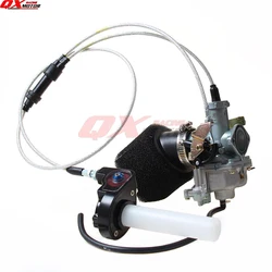 Power Jet Accelerating Pump 30mm carb PZ30 Carburetor Visiable Transparent Throttle Settle Dual Cable IRBIS Air Filter