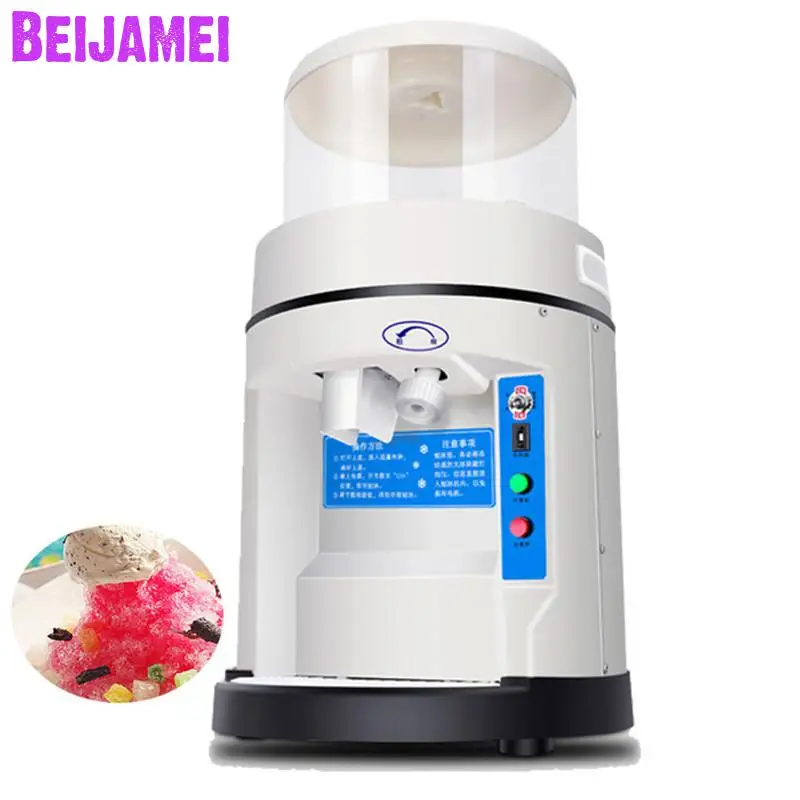 BEIJAMEI Wholesale Products Commercial Electric Snow Ice Shaver/ Snowflake Ice Crusher/ Snowflake Ice Shaving Machine For Sale