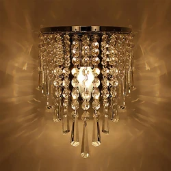 Modern Fashion Wall Lamps Crystal Wall Light Bed-lighting Crystals E14 Arandela Parede Home Decor Lighting Fixtures