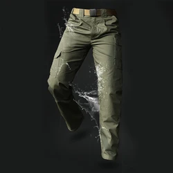 Mege Brand Clothing Men Tactical Pants Army Military Casual Solid Multi pockets Cargo Pants Wear Resistent Male Trousers Ripstop