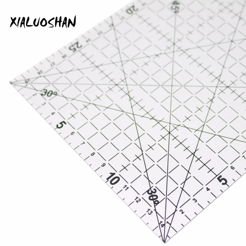 Drawing Ruler 30x15cm Patchwork Ruler High Grade Acrylic Material Transparent Ruler Scale Office School Line Drawing
