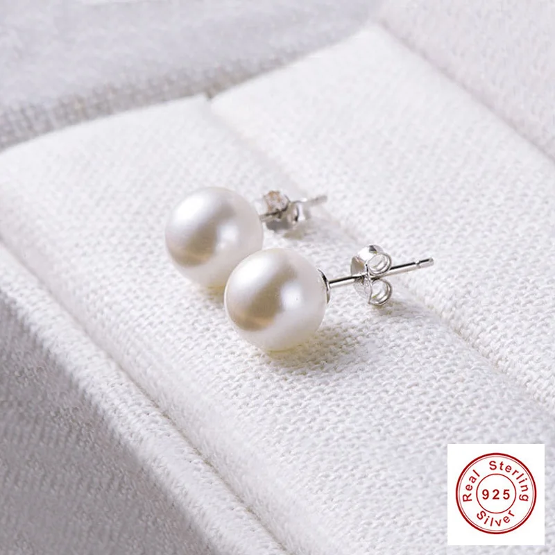 Cute Girls Natural Freshwater Pearl Earrings For Women Pearls Stud Earings Female Jewelry Wedding Party Gift Brinco Bijoux