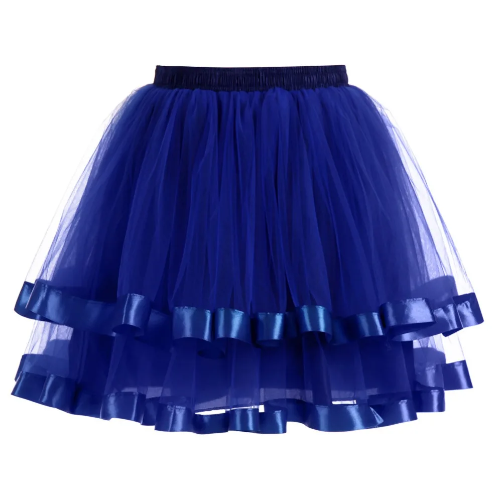 2018 Nova Primavera Verão Mulheres Curto Mini Saia Da Menina Para O Casamento Nupcial Da Dama de Honra Tulle Saia de Tule Tutu Lolita Sa