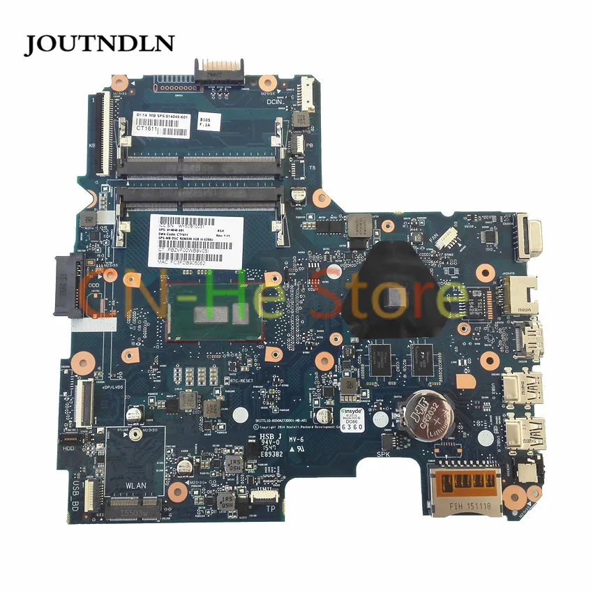 

FOR HP 14-AC Laptop Motherboard 814049-601 SKITTL10-6050A2730001-MB W/ I5-5200U CPU and R5 M330 2G GPU