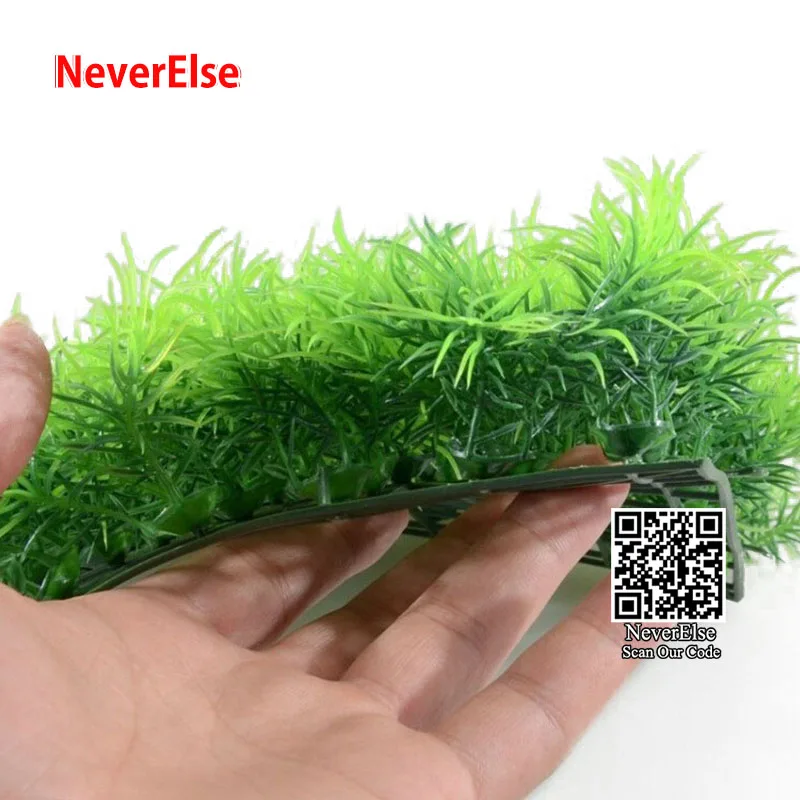 Aquarium Decoration Artificial Water Plastic Green Grass Plant Lawn 25x25cm Fish Tank Deco Aquario Landscape Underwater Ornament