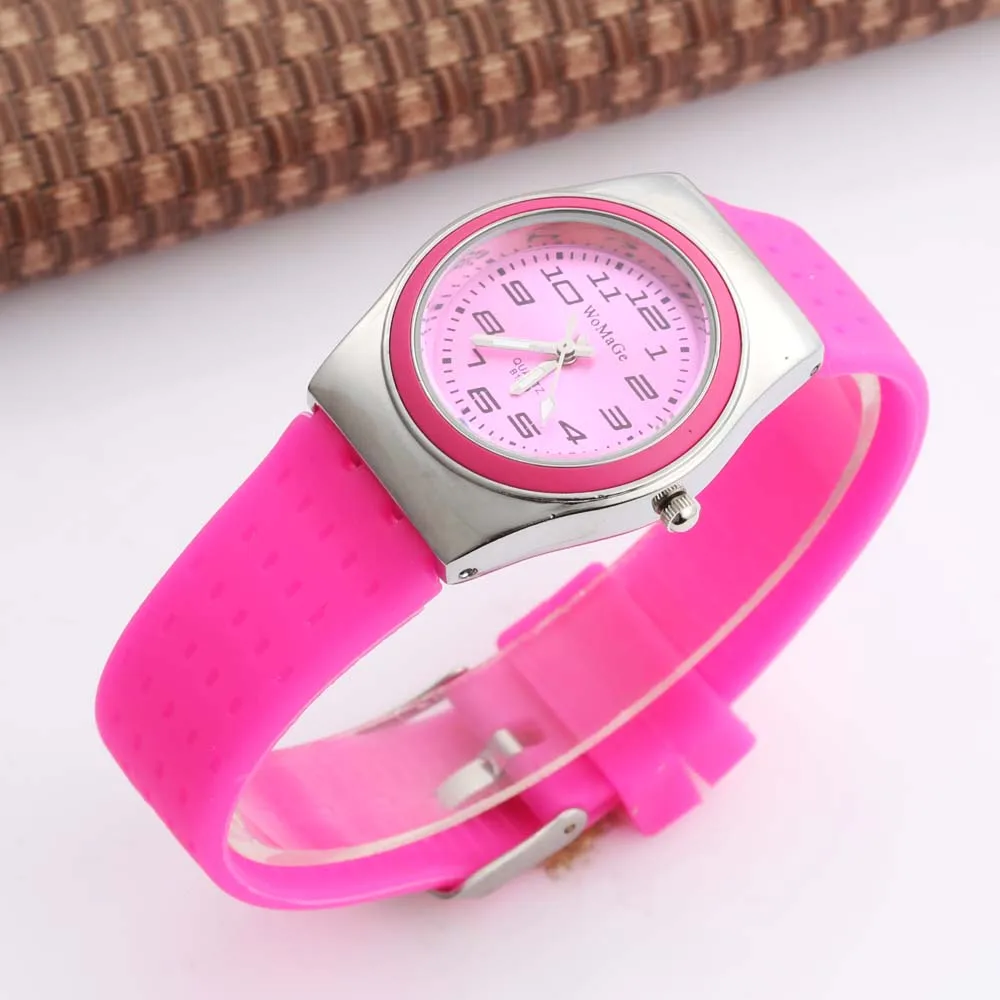 Relogio Feminino 2020 Women Watches WOMAGE Fashion Brand Silicone Watches Women Ladies Girls Fashion Casual Sports Quartz Watch