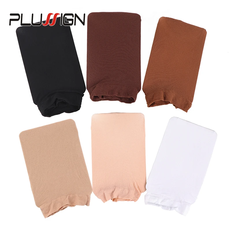 Gorro Invisible de red para peluca suave, forro para peluca, color negro, marrón, Rubio, Beige, 2 uds. (1 paquete)