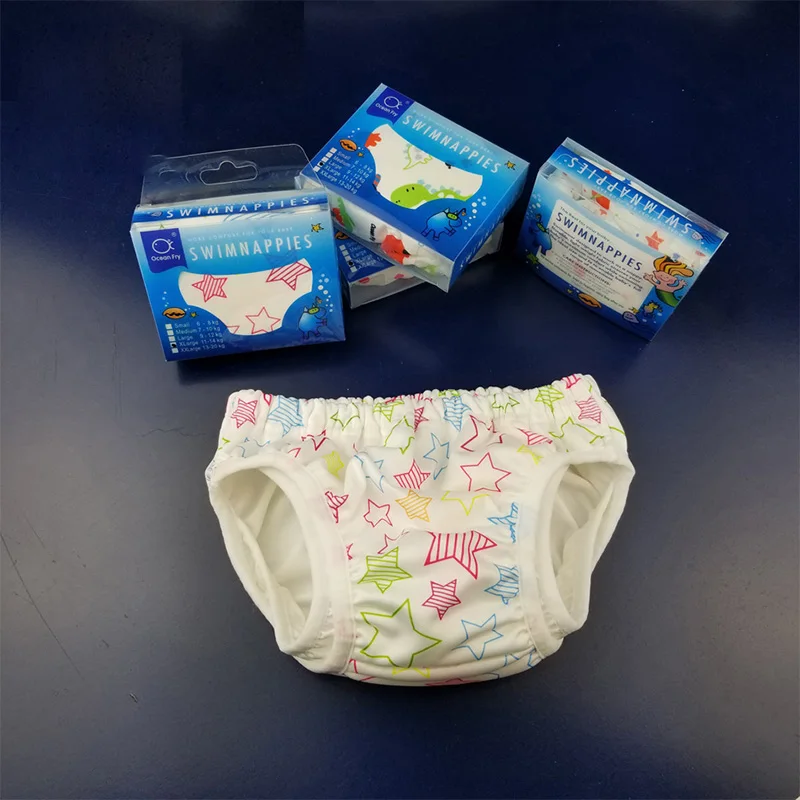 Pañales de baño de doble capa a prueba de fugas para bebé, piscina de niño pequeño, impermeable, pantalones de baño de cintura ajustable, pañal de