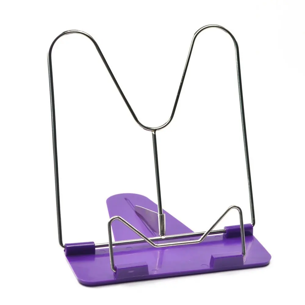 

Регулируемая металлическая подставка для чтения книг с зажимом (случайный цвет)